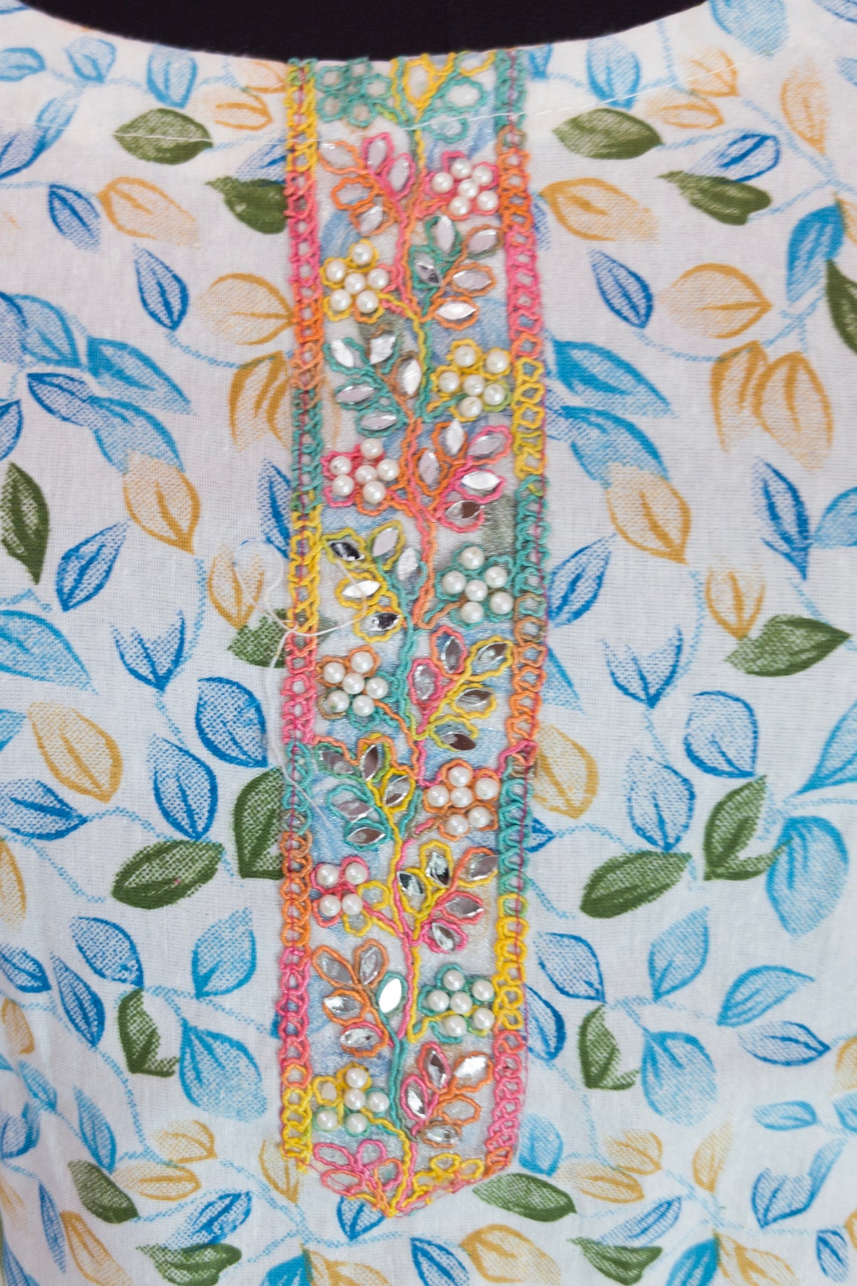 3\4 sleeve Kurta pant & Dupatta Set Cotton Fabric