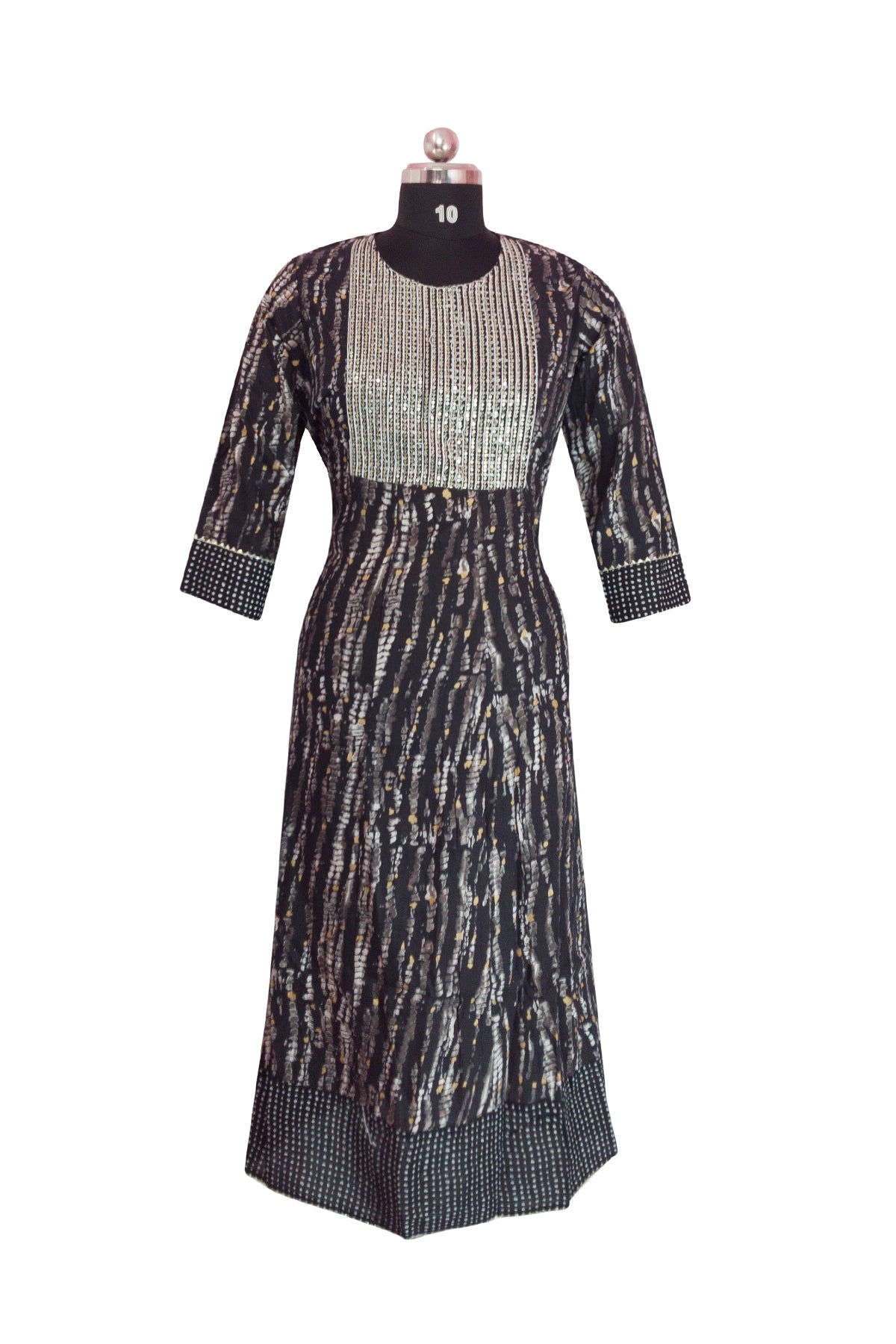 3\4 sleeve Long Kurta Rayon Fabric