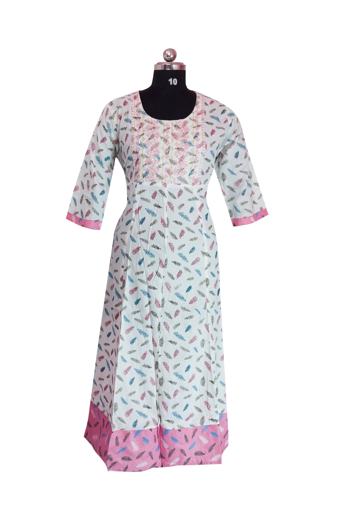 3\4 sleeve Kurta Rayon Fabric