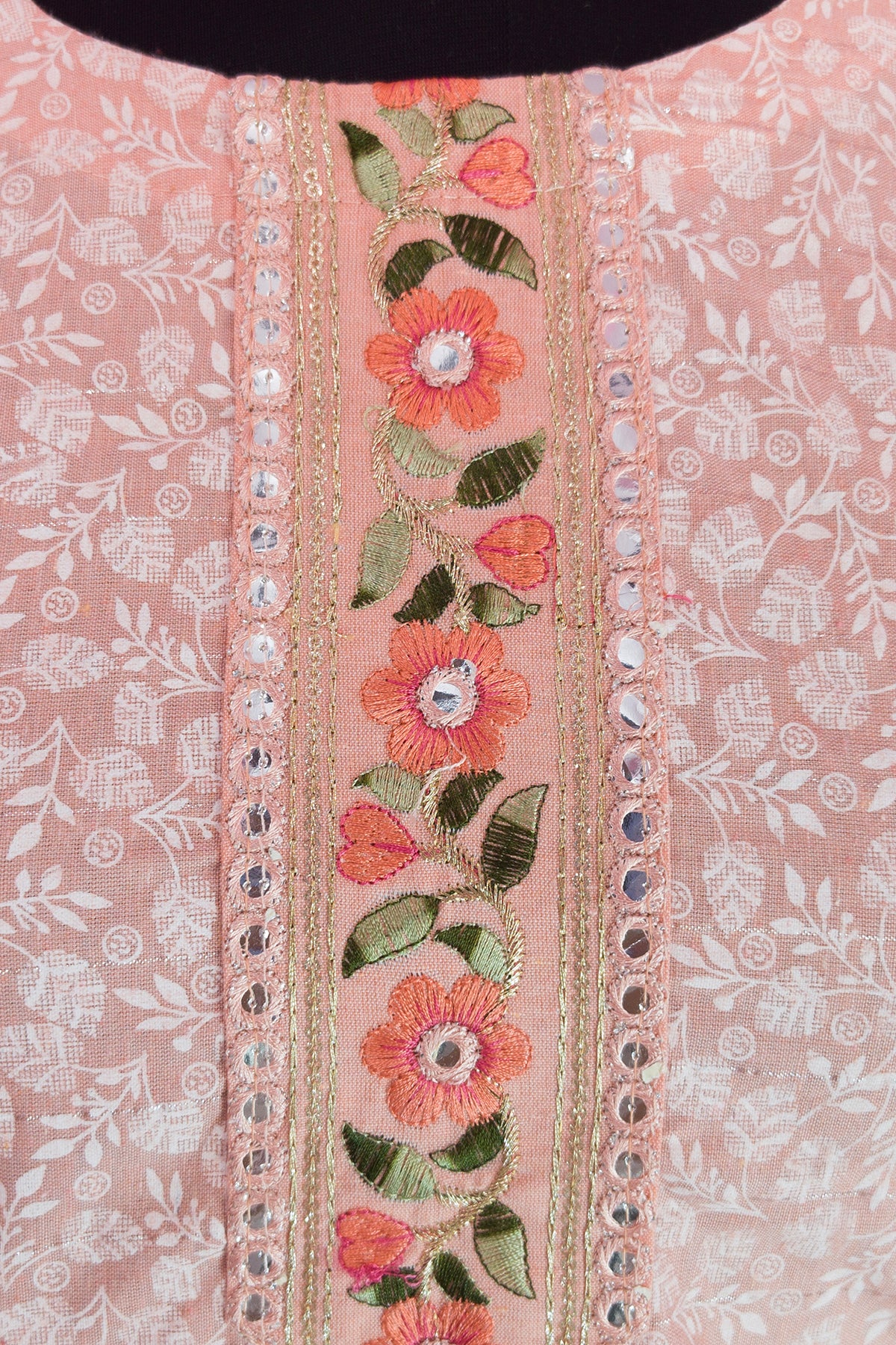 3\4 sleeve Kurta set Pant Dupatta cotton Fabric