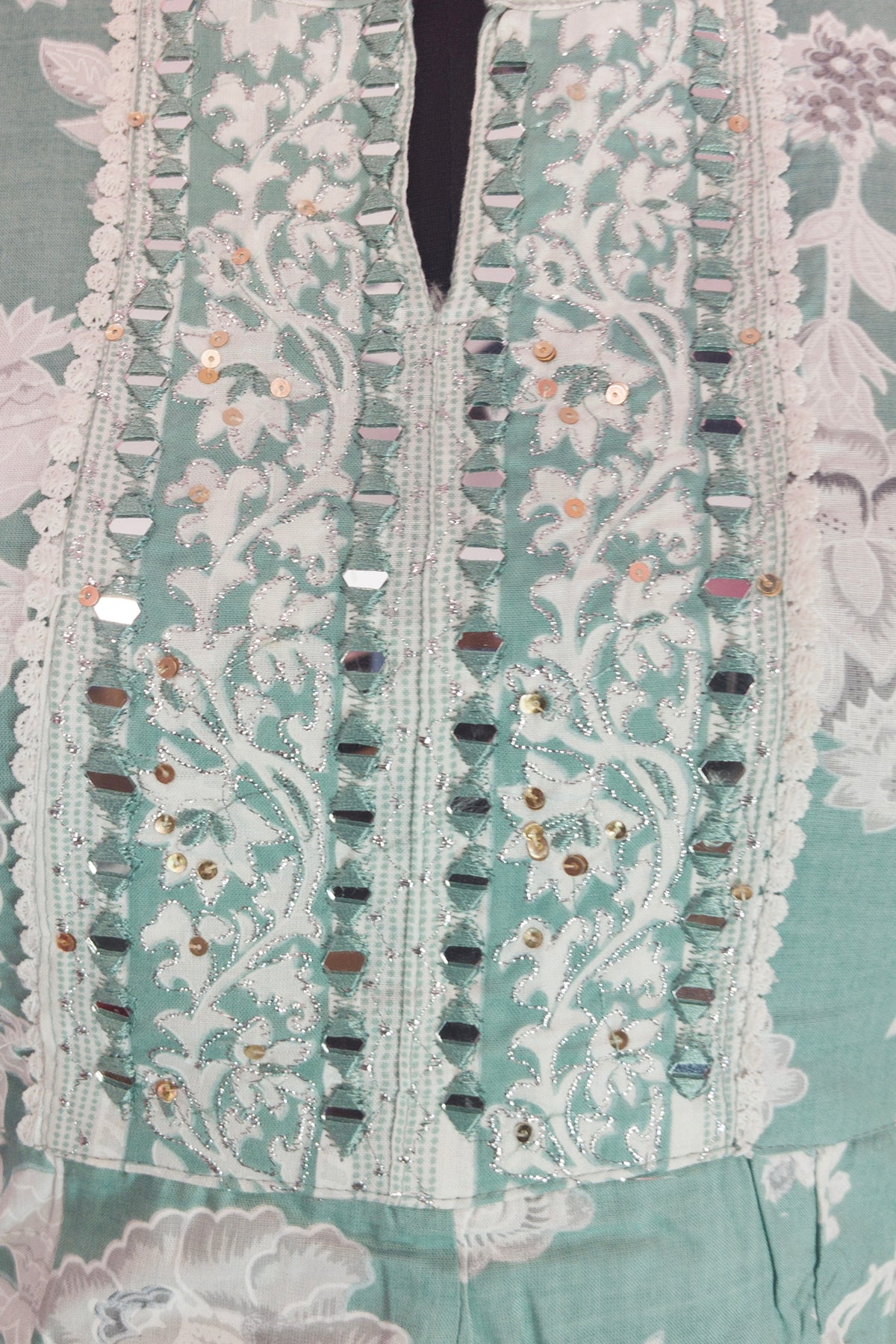 3\4 sleeve Long Kurta Cotton Fabric