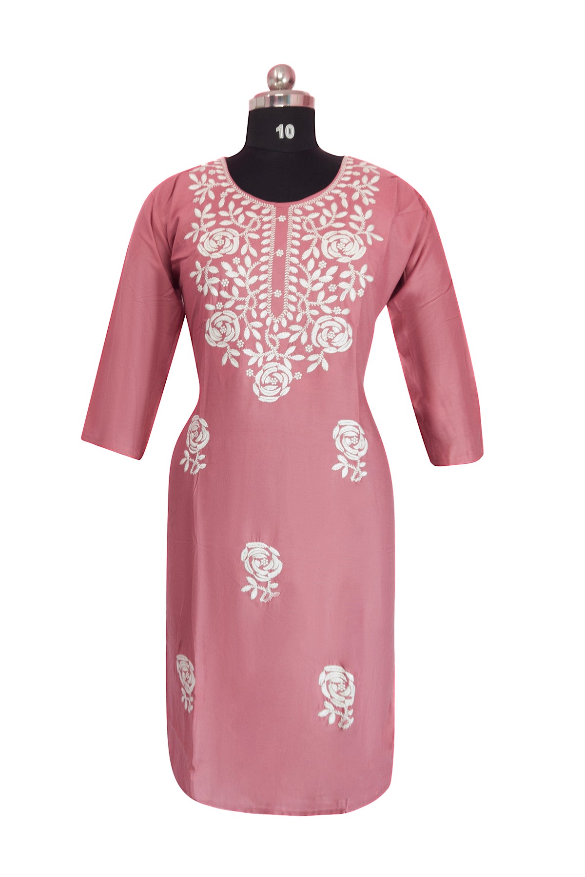 3\4th sleeve Kurthi Rayon Fabric