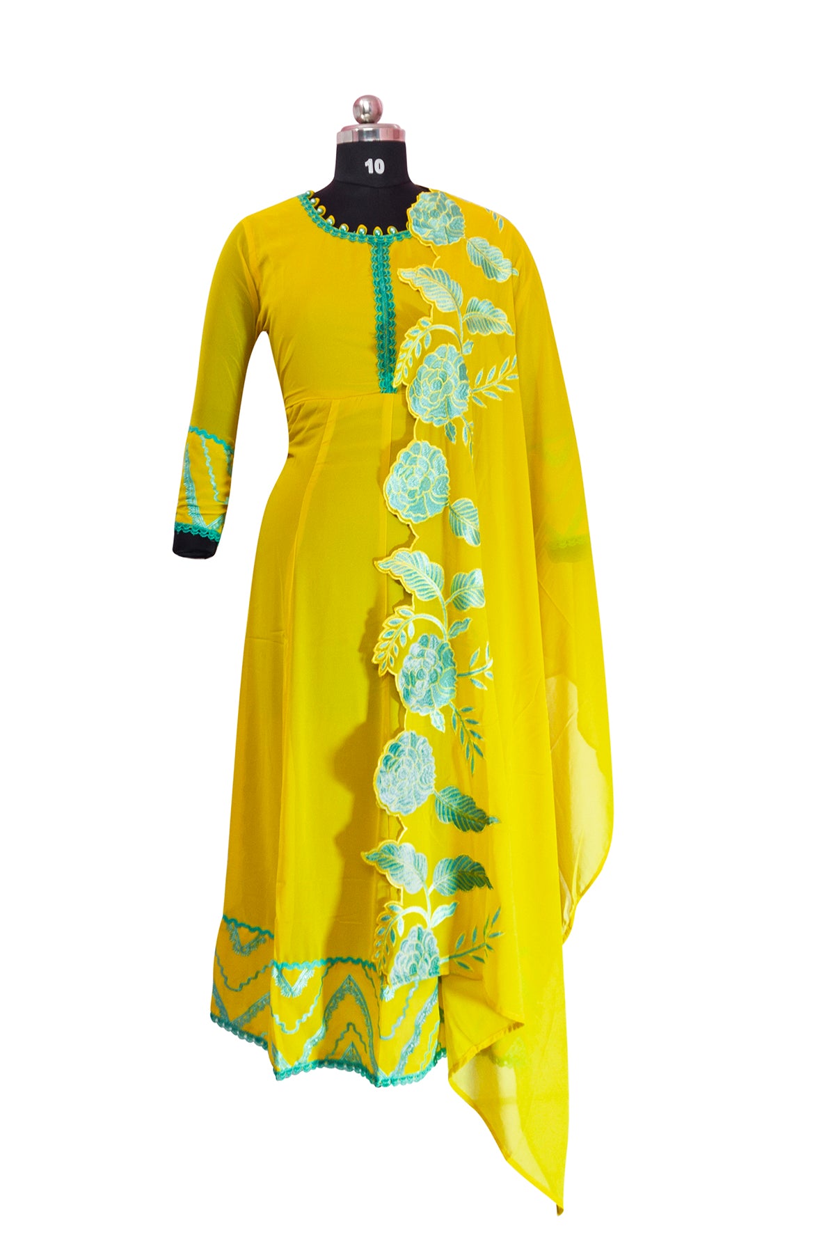 Long Kurta & Dupatta set georgette fabric