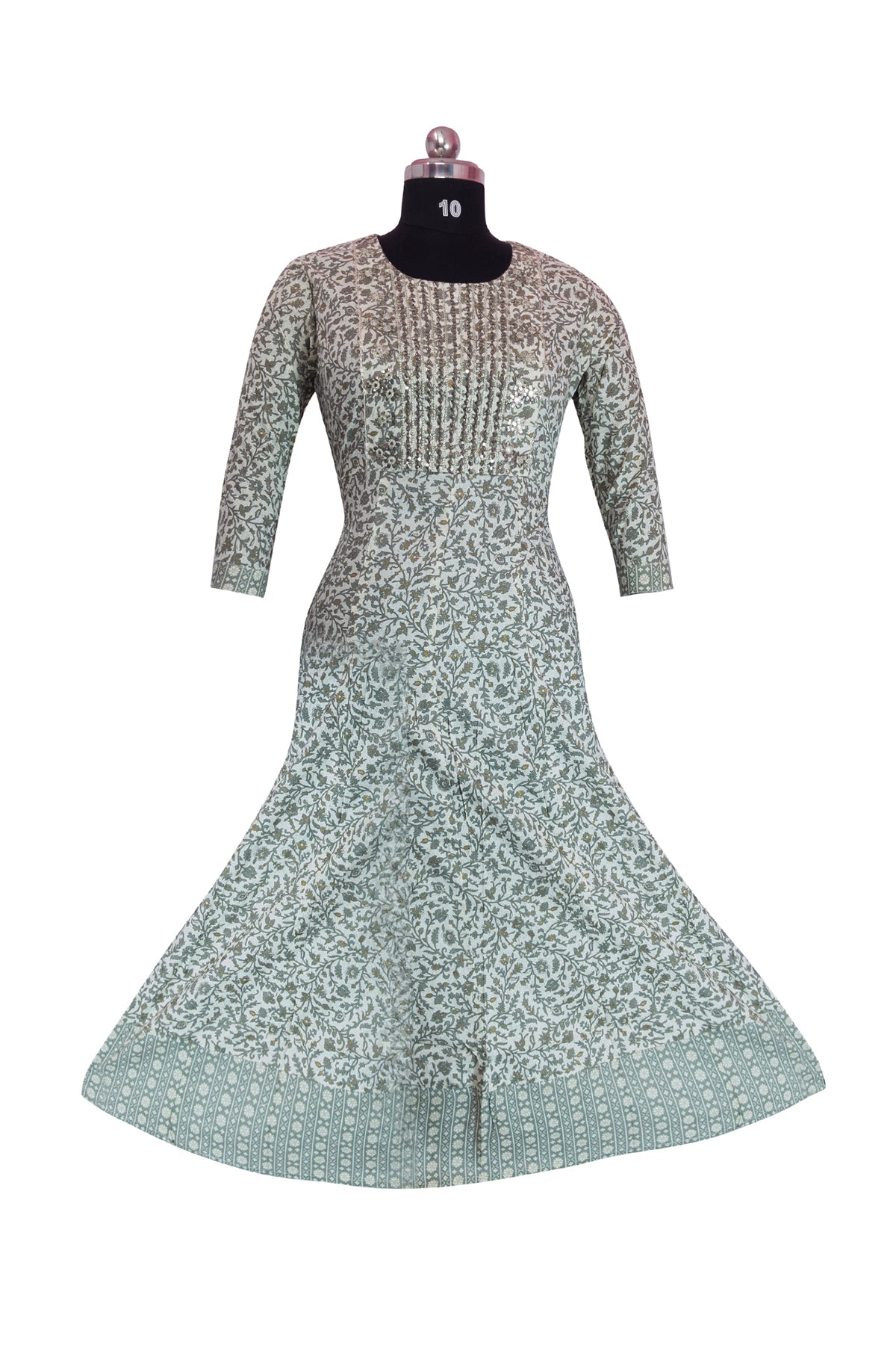 3\4 sleeve Long Kurta  Cotton Fabric