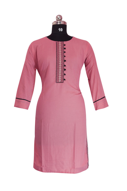 3\4 sleeve  Kurta Rayon Fabric