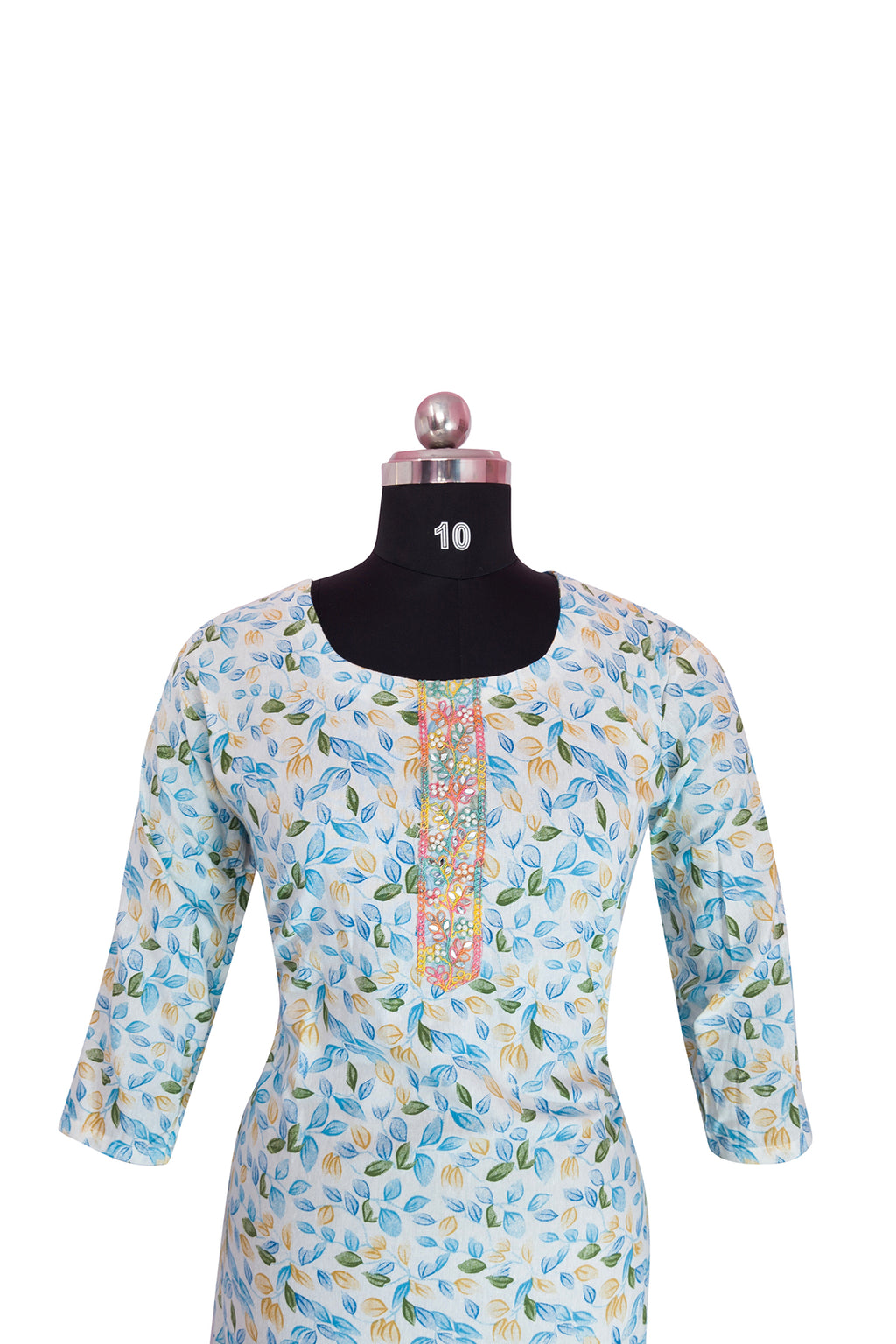 3\4 sleeve Kurta pant & Dupatta  Set Cotton Fabric