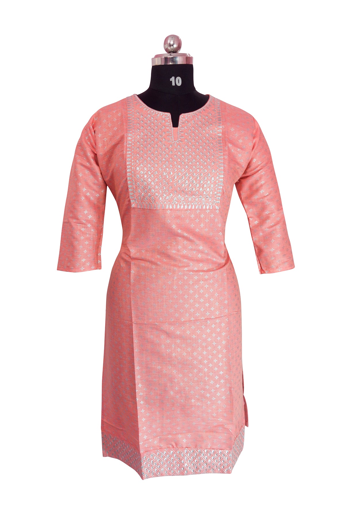 3\4th sleeve kurthi Vatican Fabric