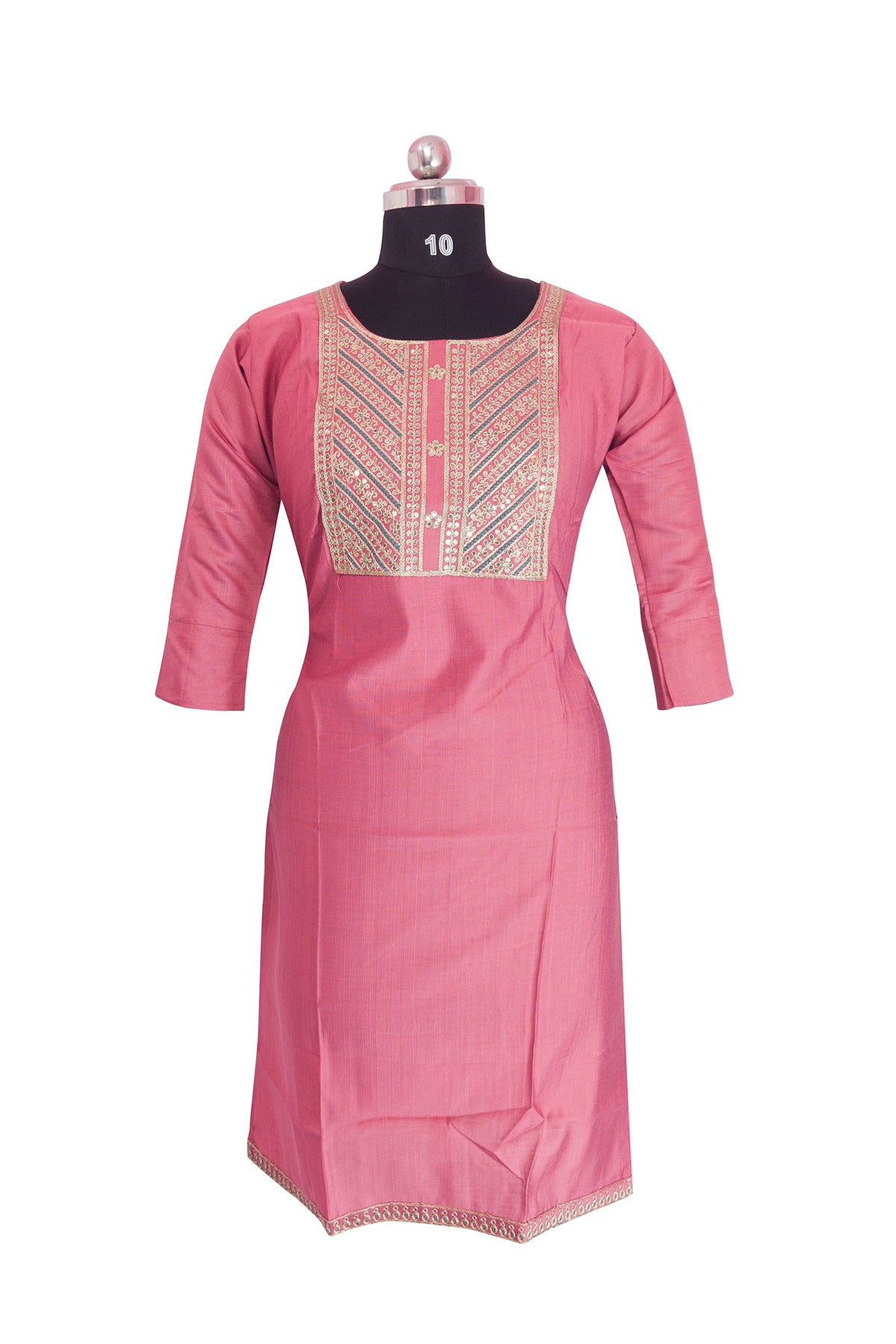 3\4th sleeve  Kurthi vatican fabric