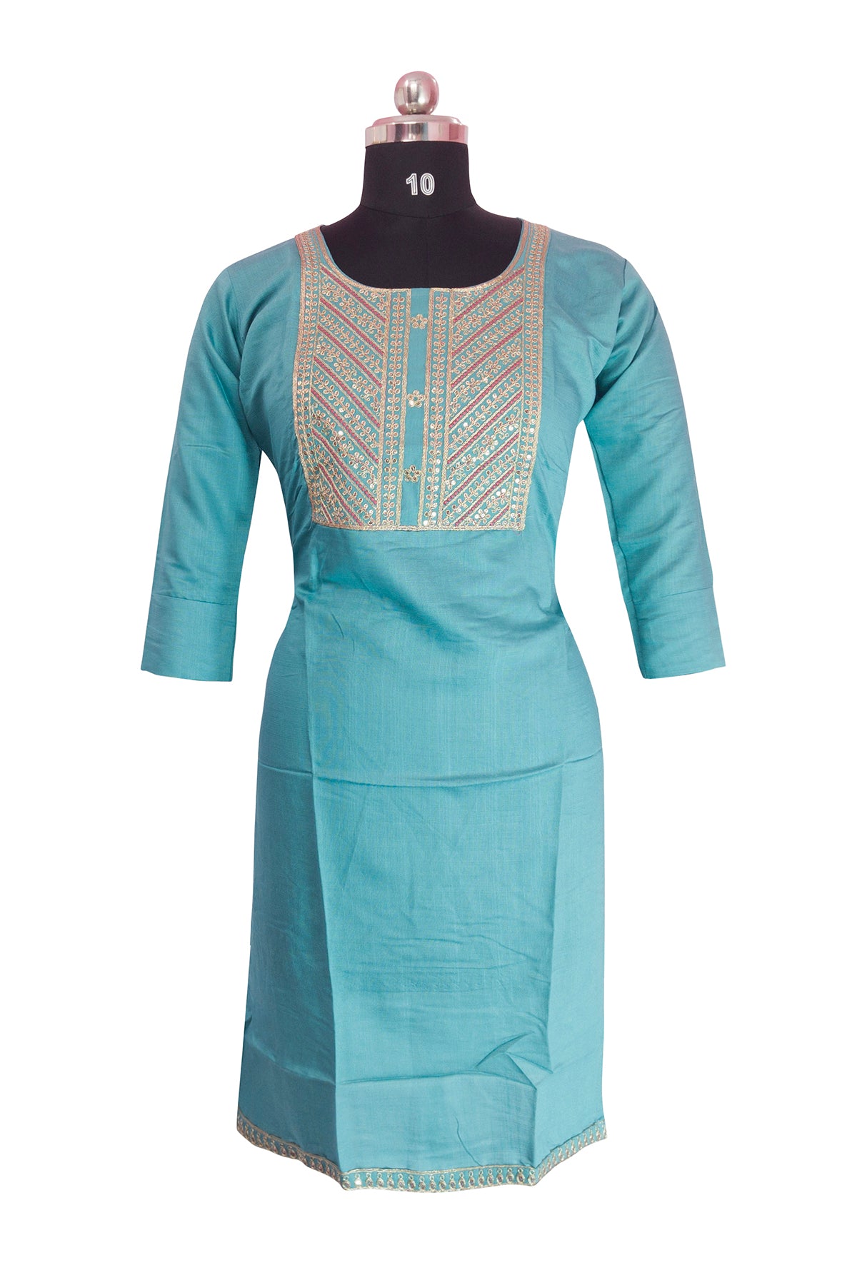 3\4th sleeve  Kurthi vatican fabric